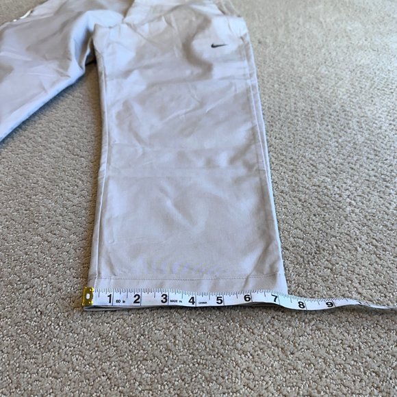 Nike Sportswear Cropped Woven Unlined Sneaker Pants Beige Sz M/32 #DD7032-236 - Picture 12 of 15